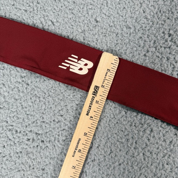 New Balance Performance Tie Back Headband Size OS Maroon - Picture 8 of 8
